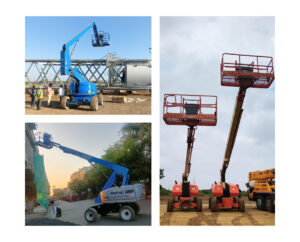 aerial work platforms from SEERAJ GROUP rental fleet including boom lift, and telescopic lift