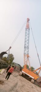 Crane Lifting MS Pipeline Section at Parwati Satwas Project – SEERAJ GROUP