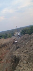 Operator Supervising Pipeline Laying Process with SEERAJ GROUP