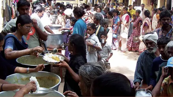 Shanta Narayan Foundation CSR initiative by Seeraj Group - food distribution and community relief
